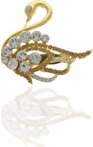Anuradha Art Silver Polished Brooch