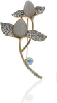 Anuradha Art Silver Polished Brooch