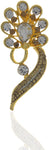 Anuradha Art Silver Polished Brooch