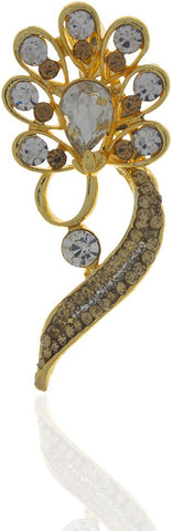 Anuradha Art Silver Polished Brooch