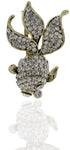 Anuradha Art Silver Polished Brooch