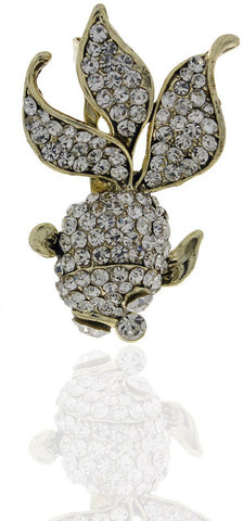 Anuradha Art Silver Polished Brooch