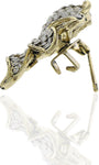 Anuradha Art Silver Polished Brooch