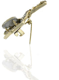 Anuradha Art Silver Polished Brooch