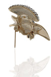 Anuradha Art Silver Polished Brooch