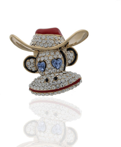 Anuradha Art Silver Polished Brooch