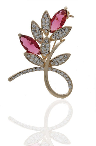Anuradha Art Silver Polished Brooch