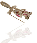 Anuradha Art Silver Polished Brooch