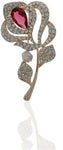 Anuradha Art Silver Polished Brooch