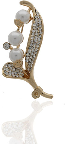 Anuradha Art Silver Polished Brooch
