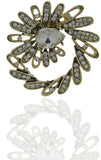 Anuradha Art Silver Polished Brooch