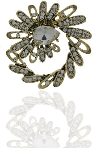 Anuradha Art Silver Polished Brooch