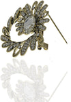 Anuradha Art Silver Polished Brooch
