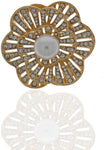 Anuradha Art Silver Polished Brooch