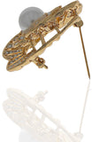 Anuradha Art Silver Polished Brooch