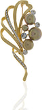 Anuradha Art Silver Polished Brooch