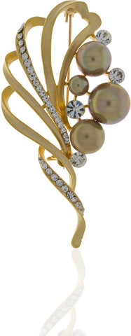 Anuradha Art Silver Polished Brooch