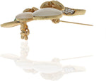 Anuradha Art Silver Polished Brooch