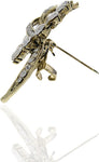 Anuradha Art Silver Polished Brooch