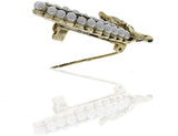 Anuradha Art Silver Polished Brooch