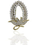 Anuradha Art Silver Polished Brooch