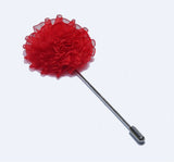 Mentiezi Red Flower Brooch