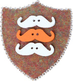 Outdazzle Designer Mustache for Men's Suit, Jackets, Shirts & Bags Lapel pin 10 Brooch
