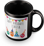 posterchacha Ishita Personalised Custom Name Happy Birthday Gift Tea And Coffee  For Gift Use Ceramic Mug