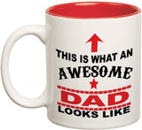 Prithish Awesome Dad Double Color Ceramic Mug