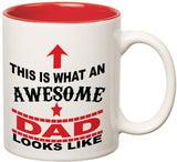 Prithish Awesome Dad Double Color Ceramic Mug