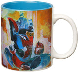 Prithish Ganpati Bappa Design5 Double Color Ceramic Mug