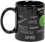 Prithish Gemini Black Ceramic Mug