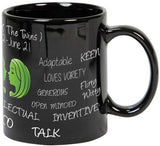 Prithish Gemini Black Ceramic Mug