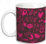 Prithish I Love You Floral Ceramic Mug