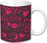 Prithish I Love You Floral Ceramic Mug