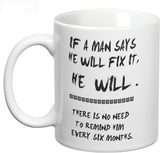 Prithish Man Will Fix It Ceramic Mug