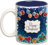 Prithish Merry Christmas Design 1 Double Color Ceramic Mug