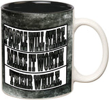 Prithish People Will Stare Double Color Ceramic Mug