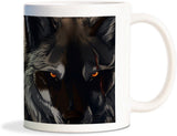 Rockmantra 3D Wolf Abstract Art Ceramic Mug
