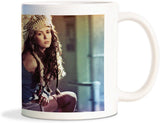 Rockmantra Beautiful Girl With Big Feather Hat Ceramic Mug