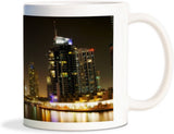 Rockmantra Big Buildings Lighting In The Night Ceramic Mug