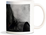 Rockmantra Black And White Bold Girl Ceramic Mug
