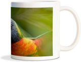 Rockmantra Cute Red Peek Parrot Ceramic Mug