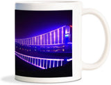 Rockmantra Glowing Brige In The Night Ceramic Mug
