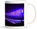 Rockmantra Glowing Brige In The Night Ceramic Mug