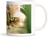 Rockmantra Green Eyes Cat Ceramic Mug