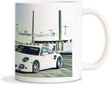 Rockmantra Supper Cool White Car Ceramic Mug