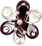 Scion Floral Saree Pin Quilling Brooch