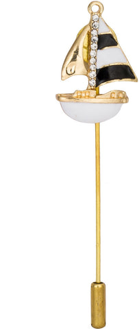 Avaron Projekt Ship With Swarovski Brooch