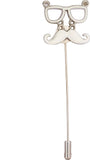 Avaron Projekt Spectacles And Moustache Brooch